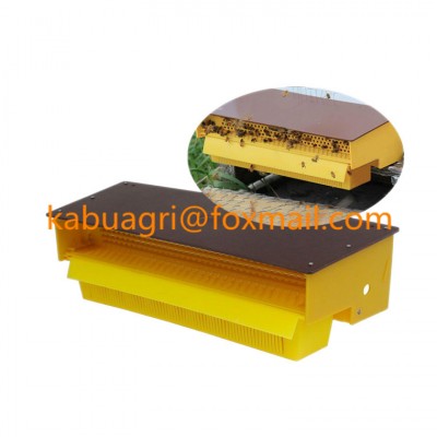 hot sale beekeeping yellow plastic/wooden pollen trap box with pollen collector